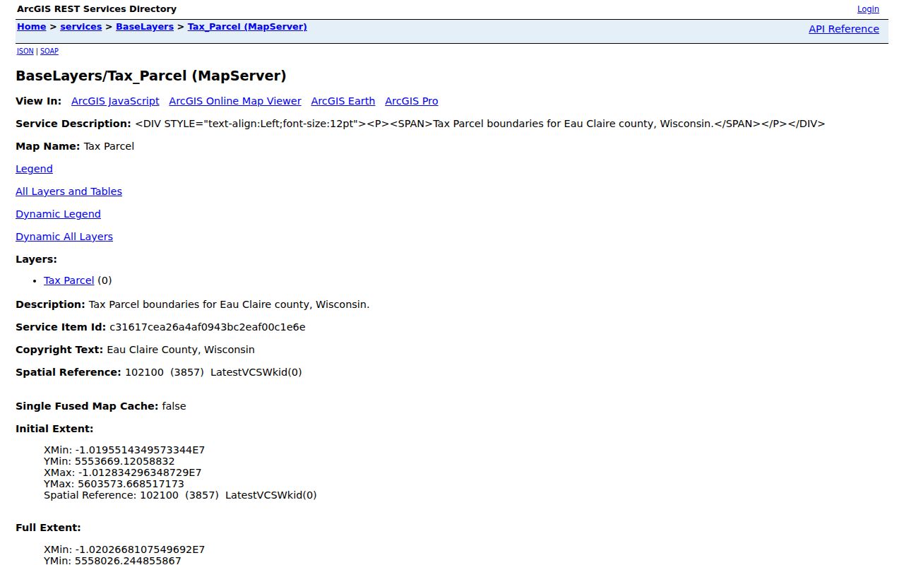 Eau Claire residents directory parcel map